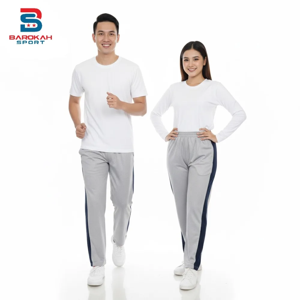 HM Barokah - Celana Training Panjang Olahraga Pria Wanita Gym Lari Running Jogger Pants Sport