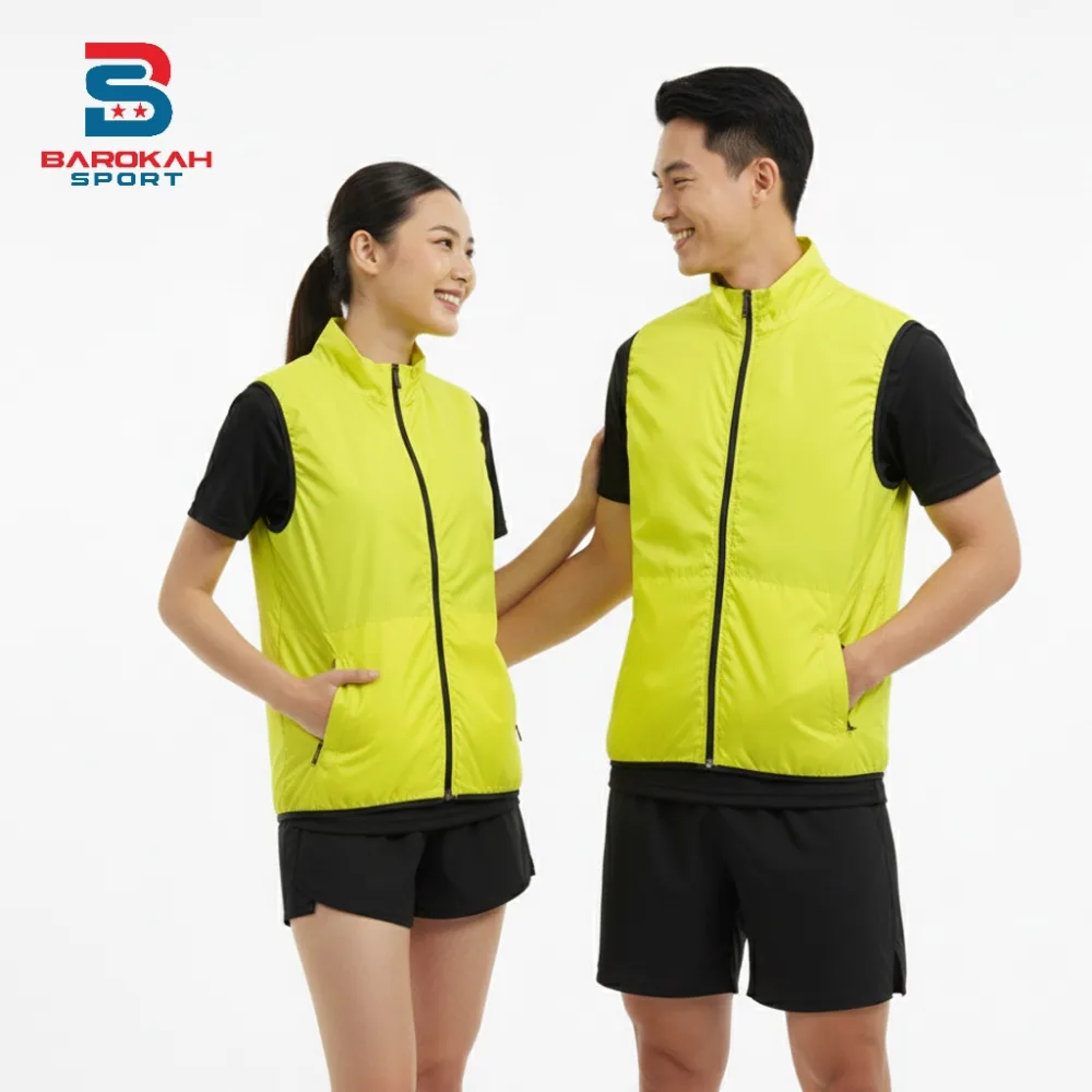 Jaket Olahraga Rompi Parasut Jogging Vest Jacket Running