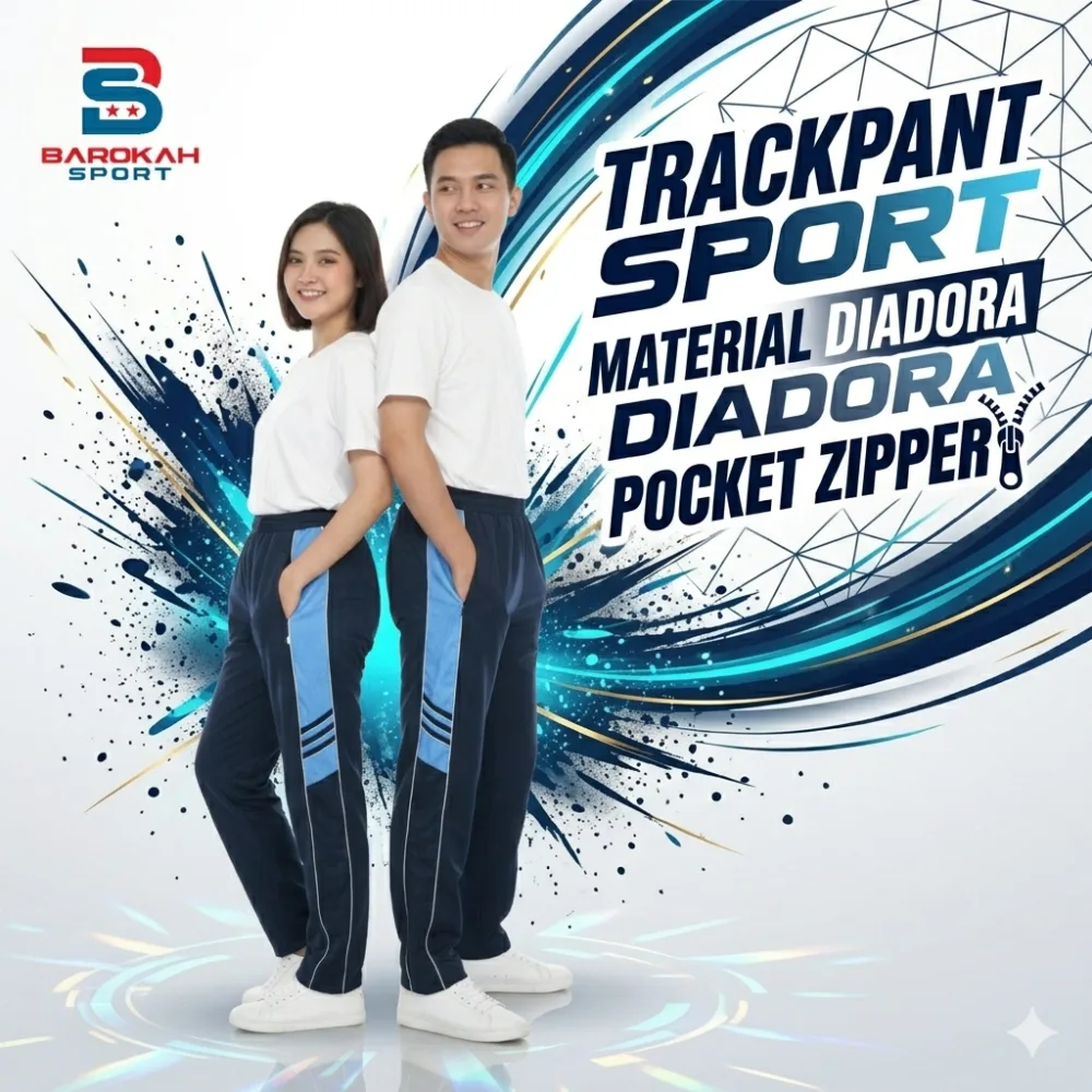 Celana Olahraga Panjang Trackpant Training Pria Wanita Gym Lari Running Sport