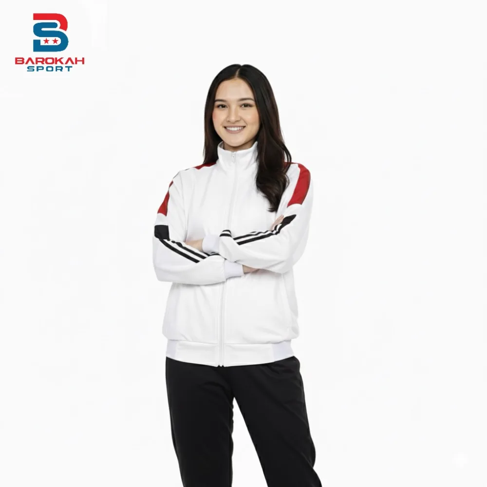 HM Barokah - Jaket Olahraga Laki Laki Perempuan Jaket Training Unisex Atasan Jaket olahraga tracktop pakaian olahraga sport outdoor fitnes gym running