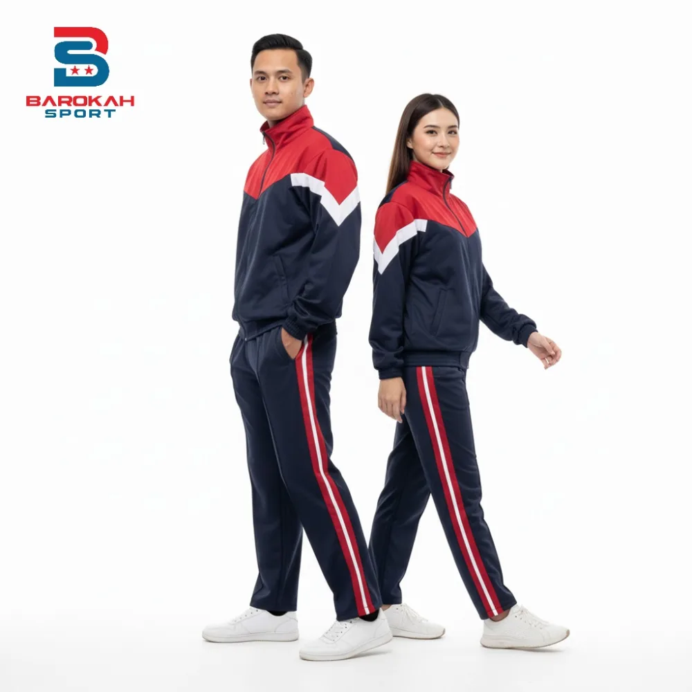 HM Barokah - One Set Olahraga Seragam Setelan Olahraga Running Jogging Bahan Tebal