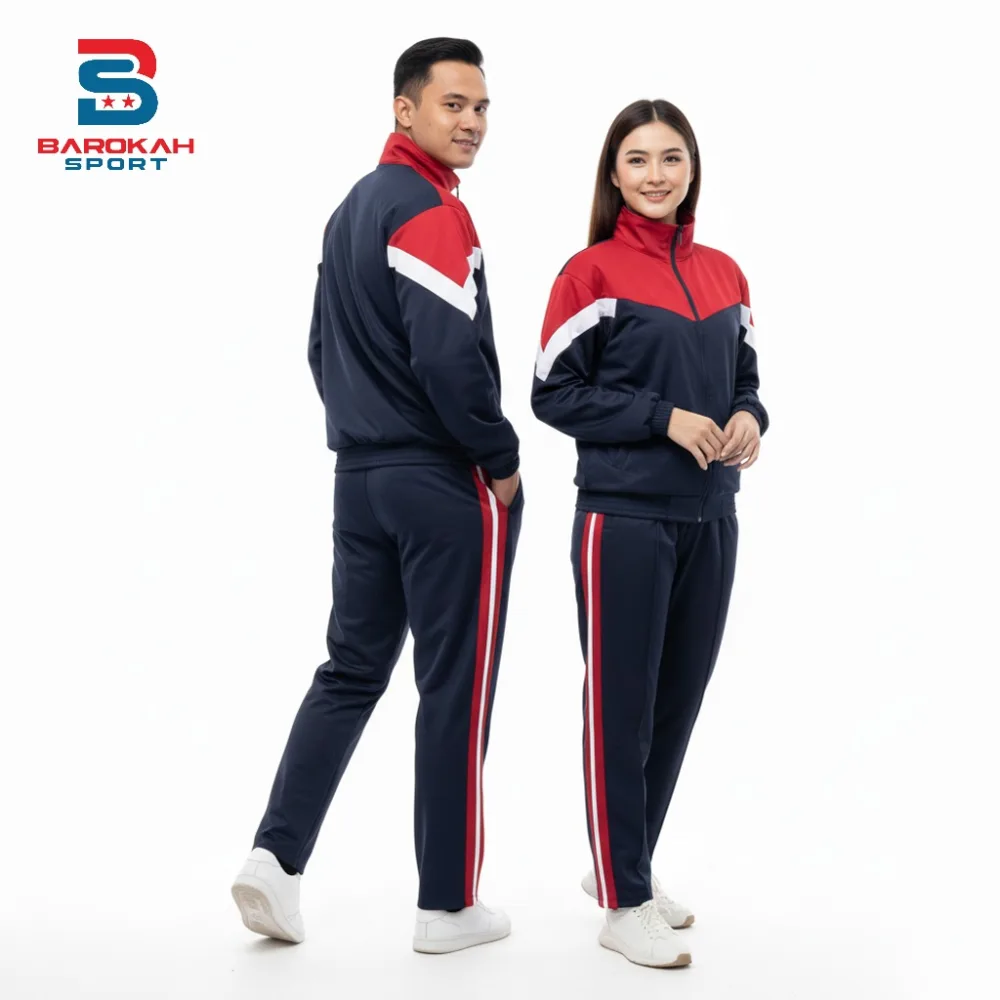 HM Barokah - One Set Olahraga Seragam Setelan Olahraga Running Jogging Bahan Tebal