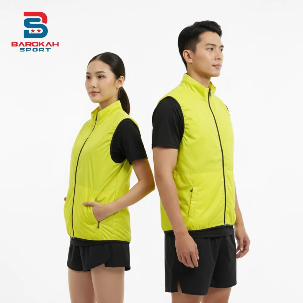 Jaket Olahraga Rompi Parasut Jogging Vest Jacket Running