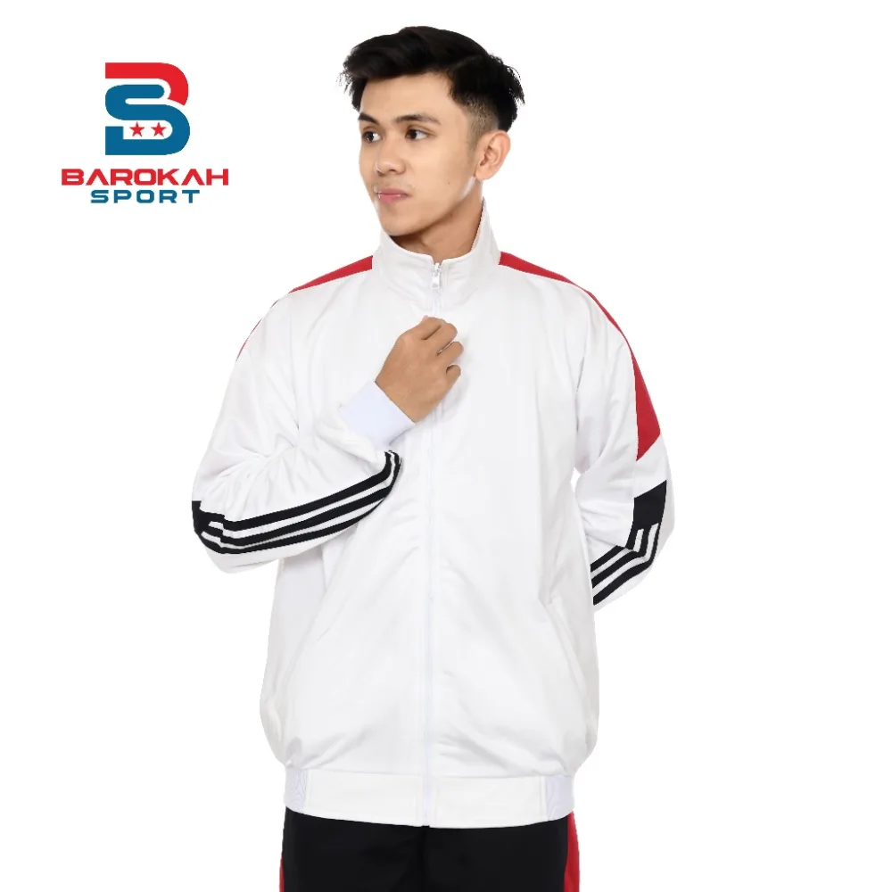 HM Barokah - Jaket Olahraga Laki Laki Perempuan Jaket Training Unisex Atasan Jaket olahraga tracktop pakaian olahraga sport outdoor fitnes gym running