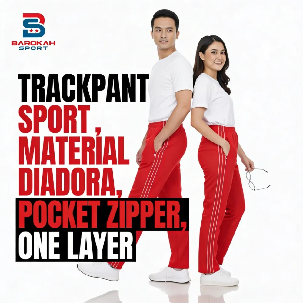 HM Barokah - Celana Training Panjang Pria Wanita Olahraga Gym Lari Jogging Sporty Premium