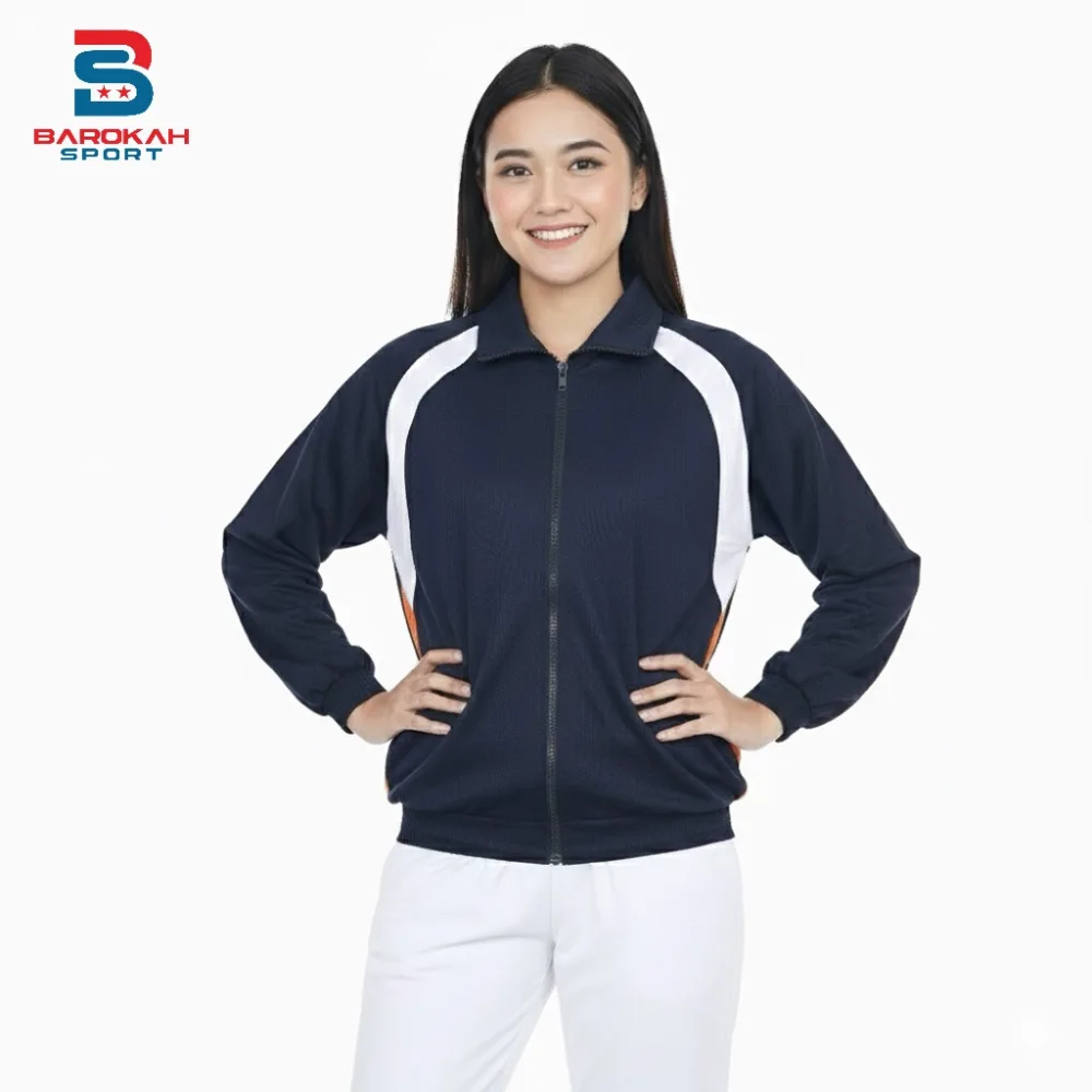 HM Barokah - Jaket Olahraga Pria Wanita Jaket Training Laki Laki Perempuan Atasan Jaket lari senam gym jogging