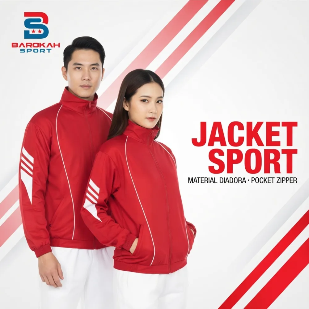 Jaket Olahraga Unisex Pria Wanita Tracktop Windbreaker untuk Running, Gym, Fitness & Bersepeda