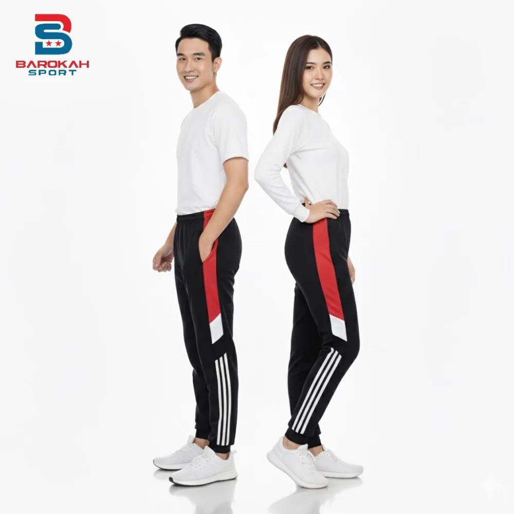 HM Barokah - Celana Olahraga Panjang Pria Wanita Celana Training Panjang Unisex celana trackpant jogger lari bersepeda senam jogging running gym cycling celana sport latihan fitnes