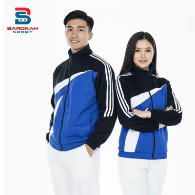 HM Barokah - Jaket Training  Pria Wanita Jaket Olahraga Laki-laki Perempuan