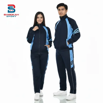 Setelan Training Olahraga Unisex Pria Wanita Jaket Celana Sport Outdoor untuk Running, Gym, Fitness & Senam