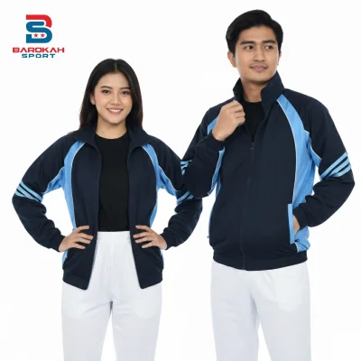 Jaket Olahraga Pria Wanita Bahan Premium Training Sport Jacket Gym Lari