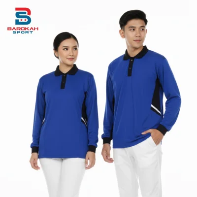 Kaos Olahraga Tangan Panjang Baju Atasan Olahraga Senam fitnes kaos senam gym lari running
