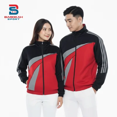 HM Barokah - Jaket Training  Pria Wanita Jaket Olahraga Laki-laki Perempuan