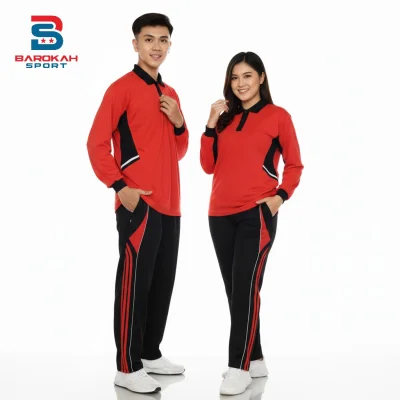 HM Barokah -  oneset kaos celana training olahraga pria stelan seragam baju olahraga