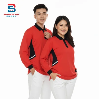 Kaos Olahraga Tangan Panjang Baju Atasan Olahraga Senam fitnes kaos senam gym lari running
