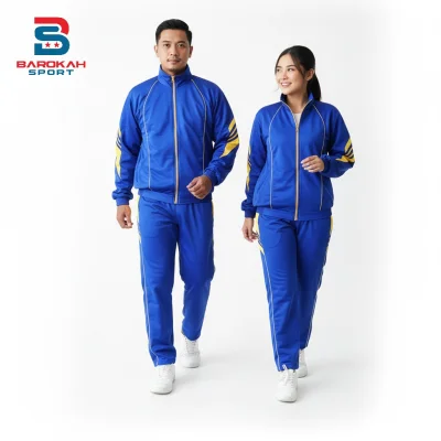 Barokah Sport Setelan Olahraga Pria Wanita Unisex | Jaket dan Celana Training Sport Gym Jogging Running Cycling