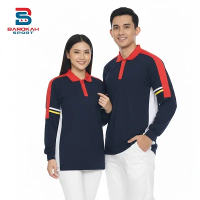 HM Barokah - Baju Training kaos Olahraga Lengan Panjang Baju Olahraga Senam Baju Olahraga Pria Wanita Kaos Wangki Olahraga Atasan olahraga baju fitnes kaos senam gym lari running Seragam Olahraga