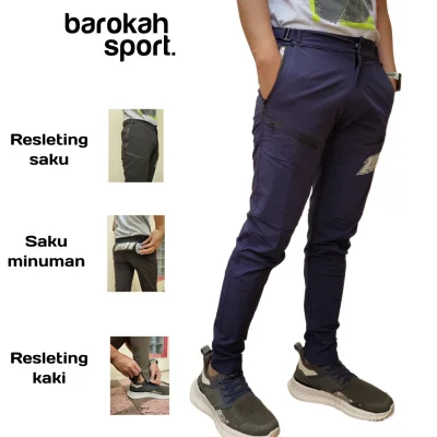 HM Barokah - Celana Sepeda Gowes Pria Wanita Celana Mtb Downhill Celana panjang sepeda Unisex Celana Gowes Cycling Pants Free ride