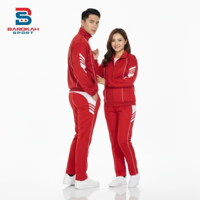 Barokah Sport Setelan Olahraga Pria Wanita Unisex | Jaket dan Celana Training Sport Gym Jogging Running Cycling