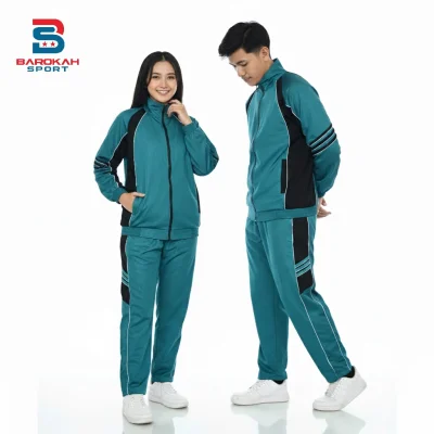Setelan Training Olahraga Unisex Pria Wanita Jaket Celana Sport Outdoor untuk Running, Gym, Fitness & Senam