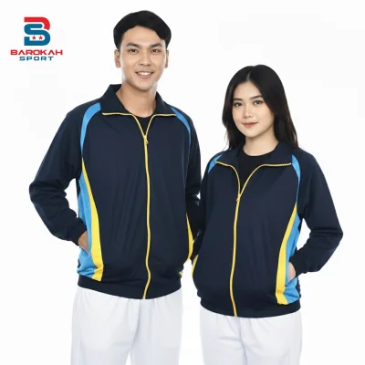 Jaket sport outdoor jaket tracktop jaket training jaket trening atasan olahraga pakaian olahraga jaket olahraga lari bersepeda senam running gym fitness windbreaker windproof