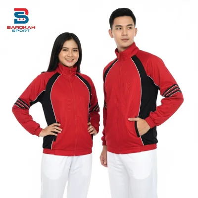 Jaket Olahraga Pria Wanita Bahan Premium Training Sport Jacket Gym Lari