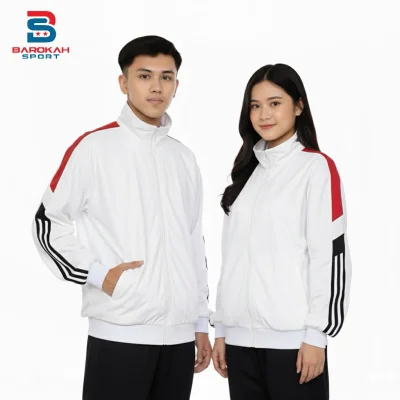 HM Barokah - Jaket Olahraga Laki Laki Perempuan Jaket Training Unisex Atasan Jaket olahraga tracktop pakaian olahraga sport outdoor fitnes gym running