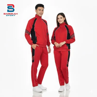 Setelan Training Olahraga Unisex Pria Wanita Jaket Celana Sport Outdoor untuk Running, Gym, Fitness & Senam
