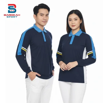 HM Barokah - Baju Training kaos Olahraga Lengan Panjang Baju Olahraga Senam Baju Olahraga Pria Wanita Kaos Wangki Olahraga Atasan olahraga baju fitnes kaos senam gym lari running Seragam Olahraga
