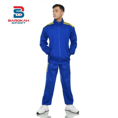 Setelan Olahraga Pria Seragam Olahraga Tim Setelan Jaket Celana Sport Training Trening Senam Running Gym Fitness Outdoor Windbreaker