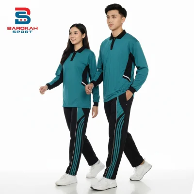 HM Barokah -  oneset kaos celana training olahraga pria stelan seragam baju olahraga