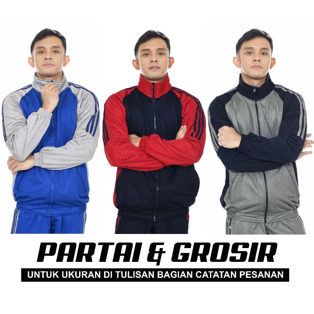 GROSIR JAKET OLAHRAGA OUTDOOR TRACKSUIT GYM RUNNING