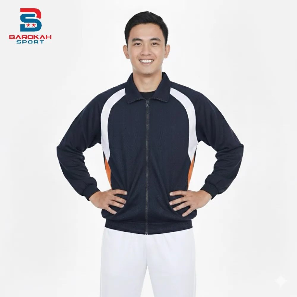 HM Barokah - Jaket Olahraga Pria Wanita Jaket Training Laki Laki Perempuan Atasan Jaket lari senam gym jogging