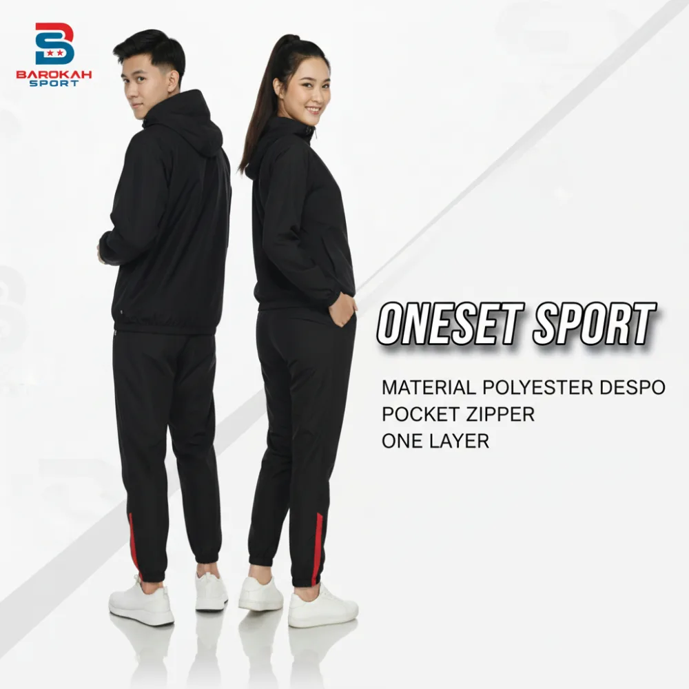 HM Barokah -  One set Jaket dan Celana Parasut Setelan Jaket dan Celana Olahraga Parasut Pria Wanita jaket sauna suit running setelan olahraga parasut jogging gym