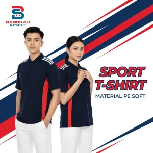 HM Barokah - Kaos Olahraga Tangan Pendek Pria Wanita Baju Atasan Olahraga Unisex Pakaian Olahraga baju fitnes kaos senam lari running