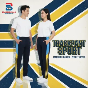 Celana olahraga panjang celana training trackpant sport joging
