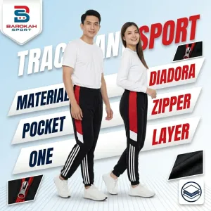 HM Barokah - Celana Olahraga Panjang Pria Wanita Celana Training Panjang Unisex celana trackpant jogger lari bersepeda senam jogging running gym cycling celana sport latihan fitnes