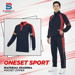 Full set paket stelan olahraga jaket celana kaos seragam olahraga jogging senam