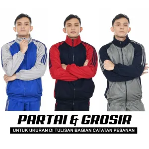 GROSIR JAKET OLAHRAGA OUTDOOR TRACKSUIT GYM RUNNING