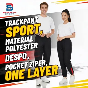 HM Barokah - Celana Olahraga Training Bahan Parasut Premium / Celana Gym Lari Pria Wanita